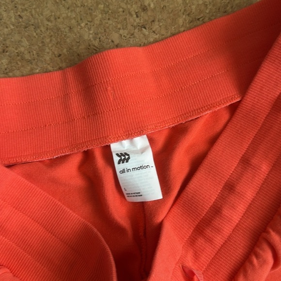 ✨ All in Motion Bright Orange Athletic Shorts — Size Large EUC ✨ - Picture 2 of 3